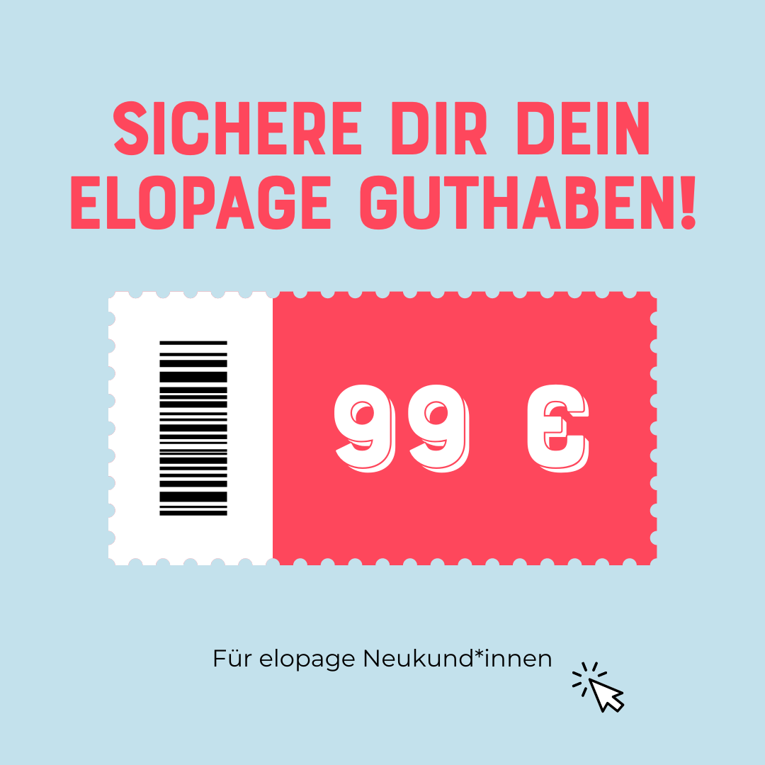 Elopage Gutschein 99 € für Neukunden