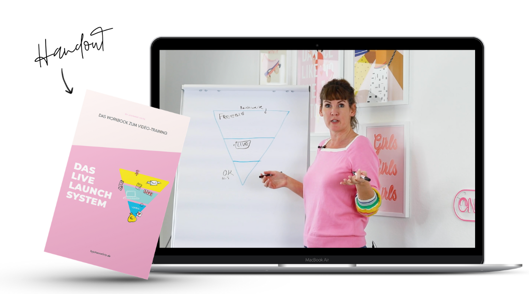 Video Training: Wie du 2023 Onlinekurs Kunden gewinnst - das Live Launch System by Johanna Fritz
